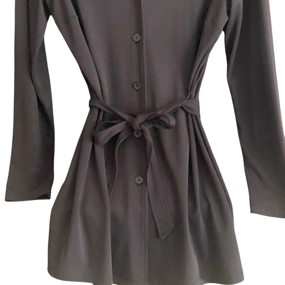 Ann Taylor Long Button Down Shirt with Tie Belt. Size Small. - Picture 3 of 7
